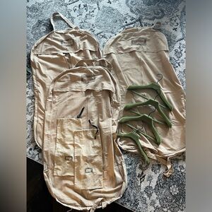 Gucci dust bags and garment bags with hangers